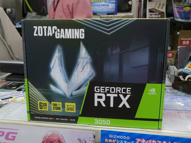 ロープロファイル対応でMini-ITXサイズのGeForce RTX 3050 6GBがZOTAC