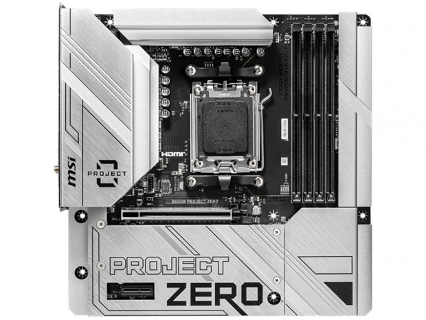 背面コネクタデザイン採用マザーボード、MSI「B760M PROJECT ZERO