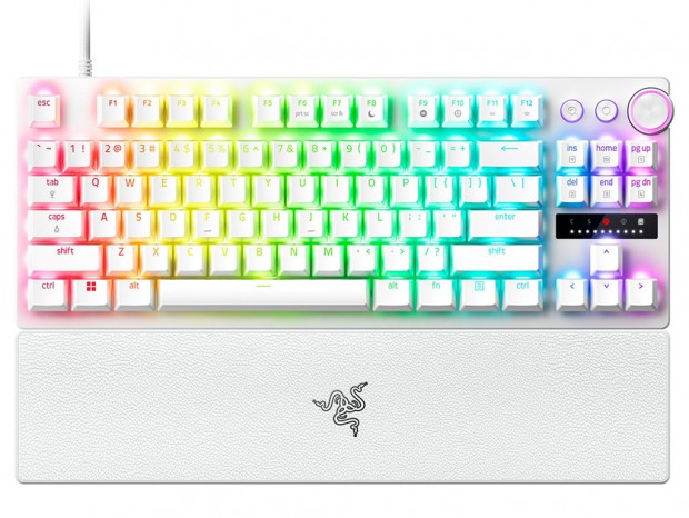 光学式ラピッドトリガーキーボードの白バージョン「Razer Huntsman V3