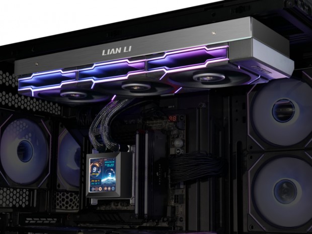 ウォーターチューブの露出を最小限に抑えるサイドマウントデザインAIO