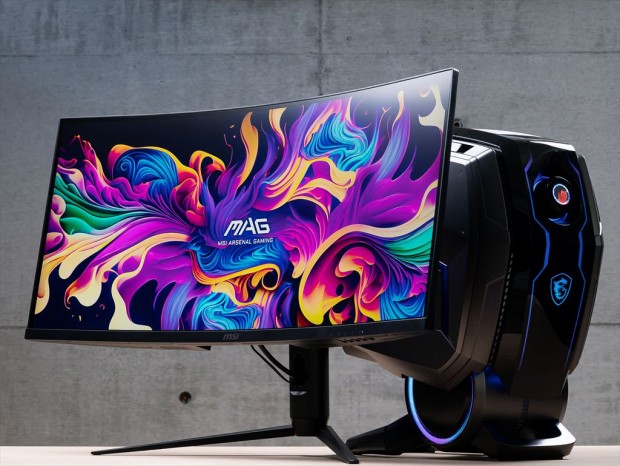 34型の大画面＆UWQHDの湾曲液晶ディスプレイ、MSI「MAG 342CQR E2」は