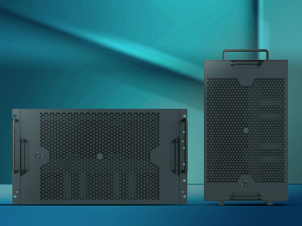 タワー型ケースとしても使えるデュアル電源対応6Uラックマウントケース