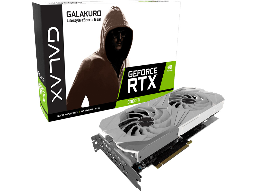 玄人志向、GALAKUROブランドから白いGeForce RTX 3060 Ti発売