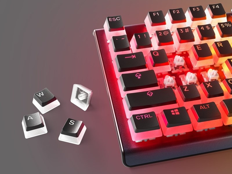 SteelSeries、イルミネーションをダイナミックに魅せる高耐久キー