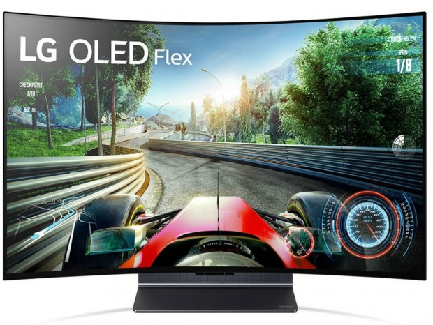 20段階に曲げられる42型4K有機ELテレビ「LG OLED Flex」予約受付開始