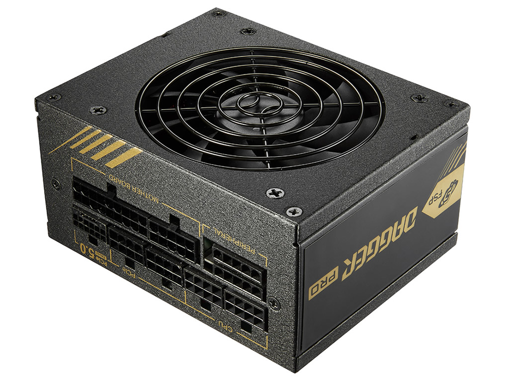 ATX 3.0準拠で12VHPWRコネクタ付きのSFX電源ユニット、FSP「DAGGER PRO