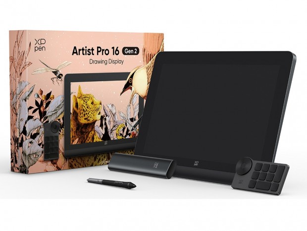 16,384レベルの筆圧に対応する液晶ペンタブレット、XPPen「Artist Pro