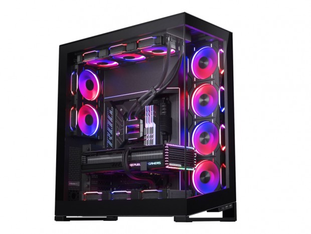 シームレス強化ガラスパネルの魅せるフルタワーPCケース、Phanteks