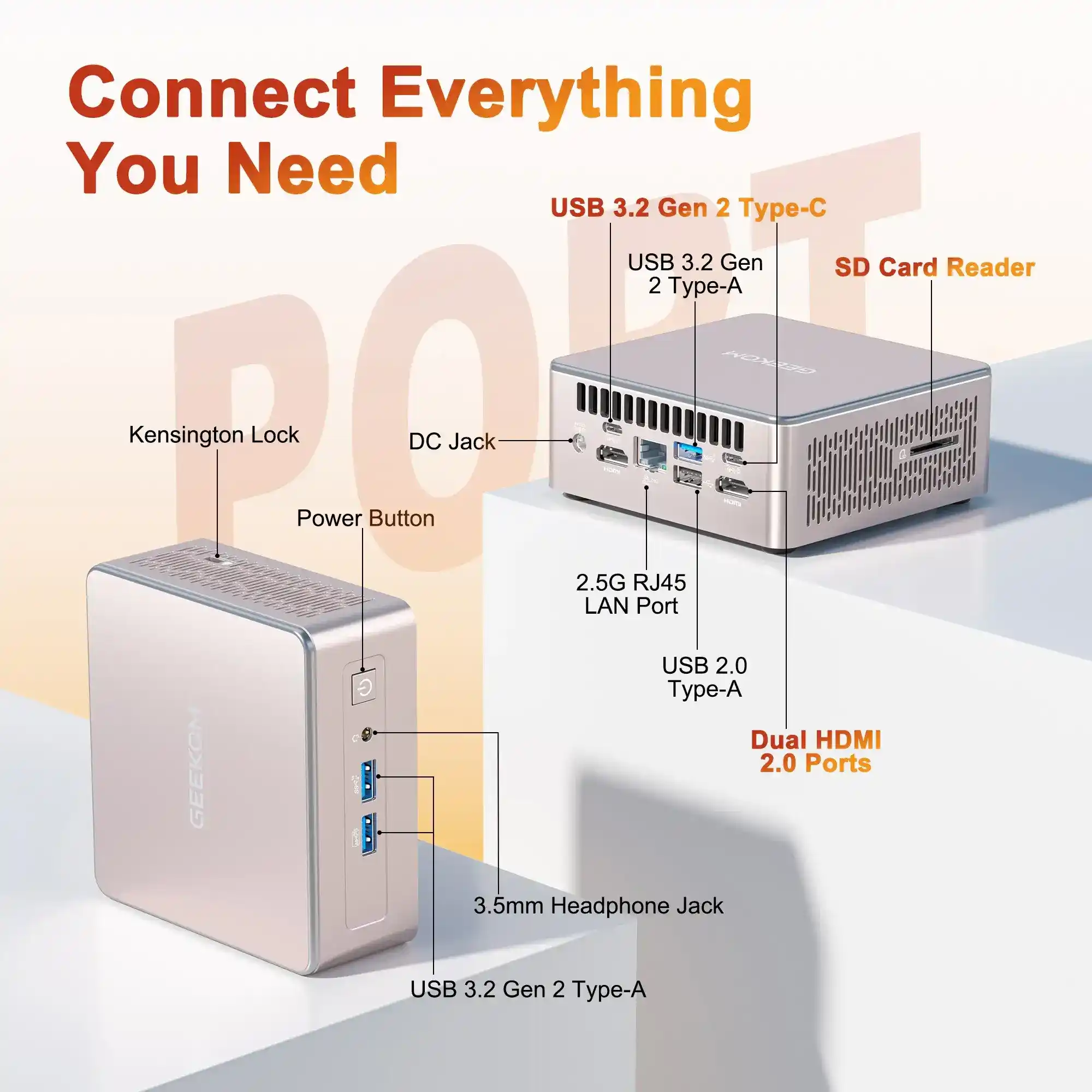 GEEKOM A5 Mini PC: High-Speed Computing with AMD Ryzen™ 7