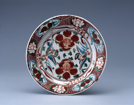 五彩牡丹鳳凰文盤 ごさい ぼたんほうおうもん ばん – 石井コレクション