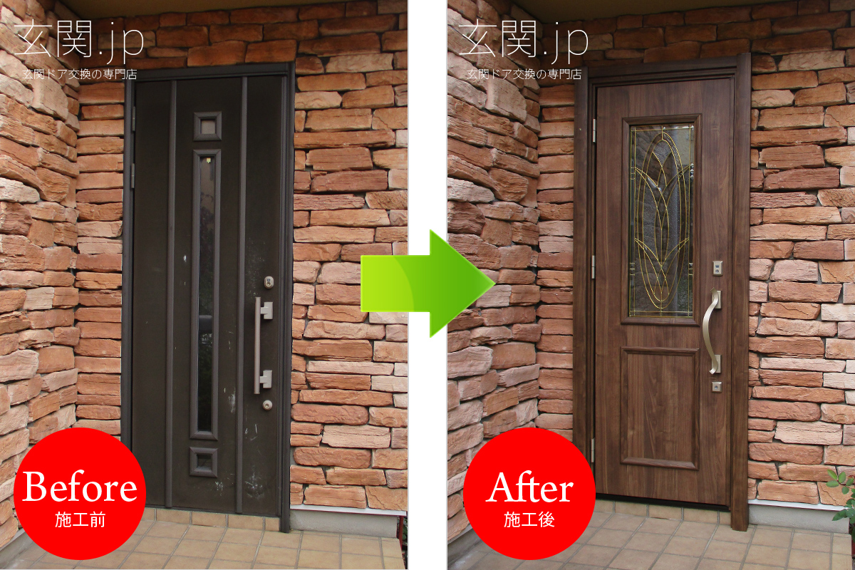 本物を知るお客様に、ステンドグラスの玄関ドアが高い評価を頂戴しま