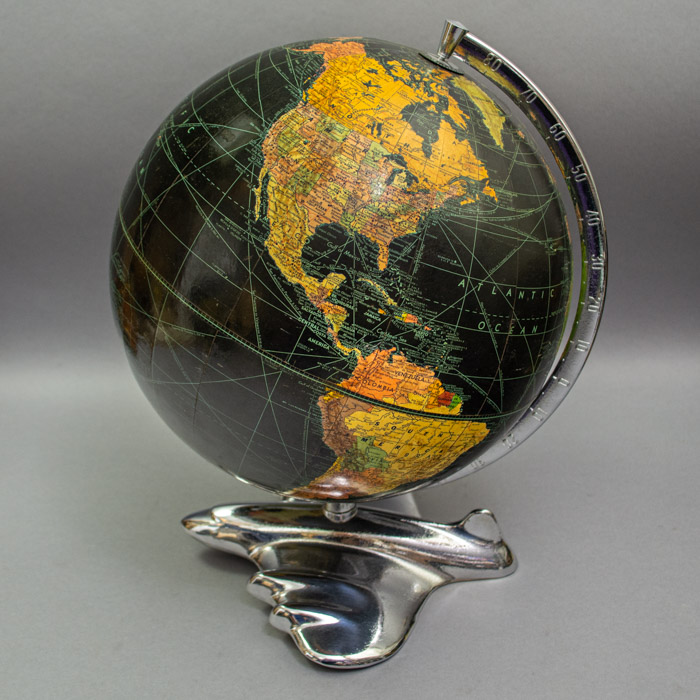 Globe, American, Weber Costello, Terrestrial World, 12-Inch Table