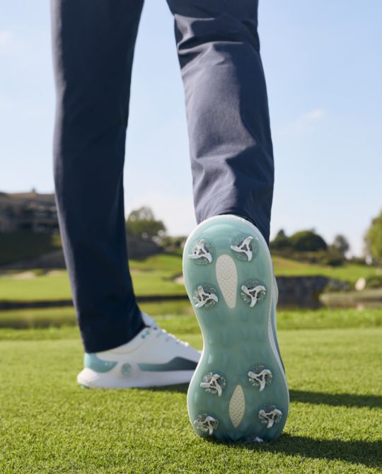 WOMEN'S DURF SADDLE STRIPE LEATHER KILTIE GOLF SHOE | WOMEN'S GOLF