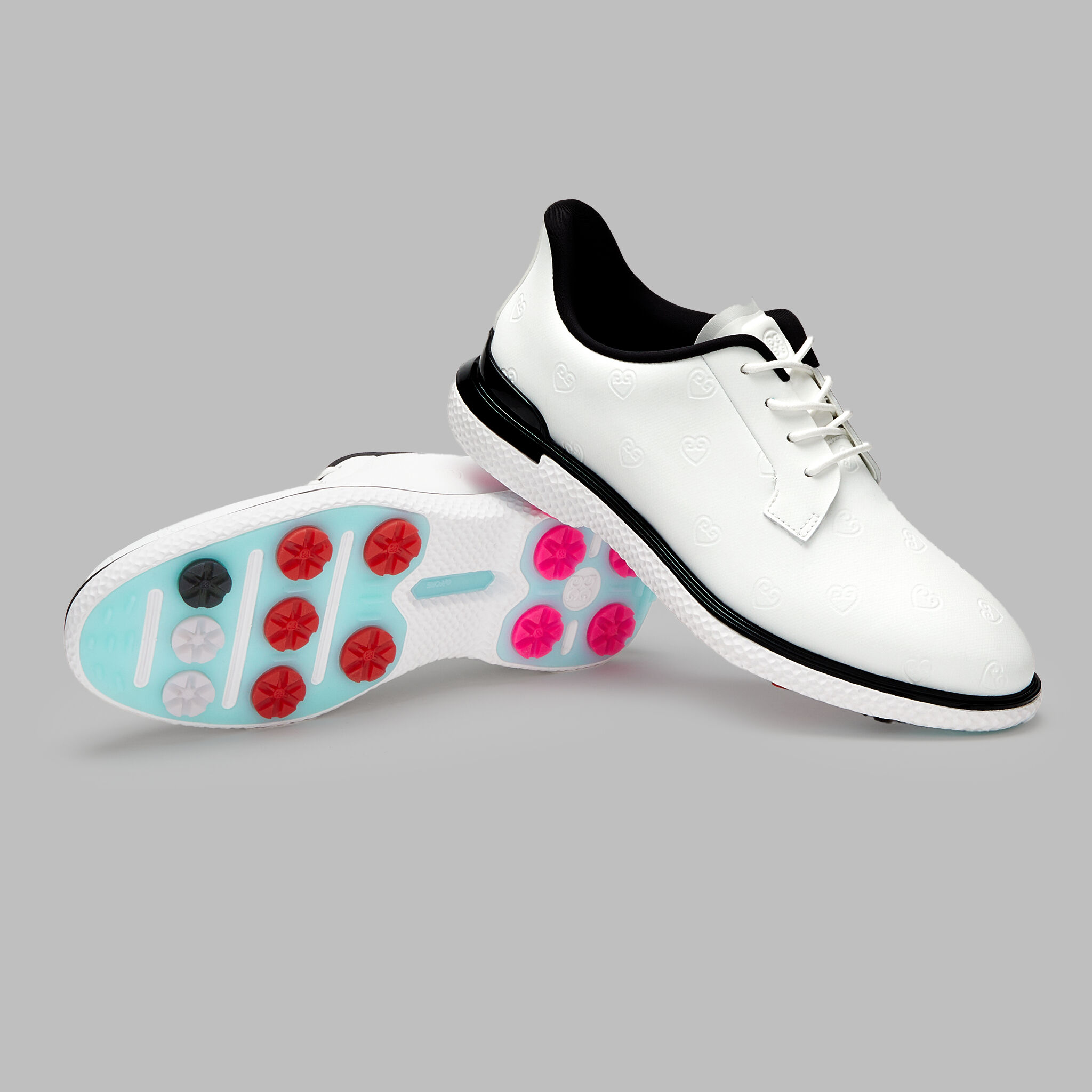 WOMEN'S GALLIVAN2R DEBOSSED HEART G'S KILTIE GOLF SHOE | WOMEN'S