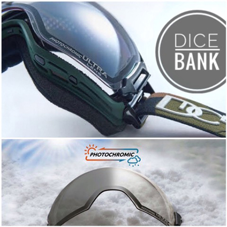 曇り知らずの機能満載ゴーグル『DICE』BANK！