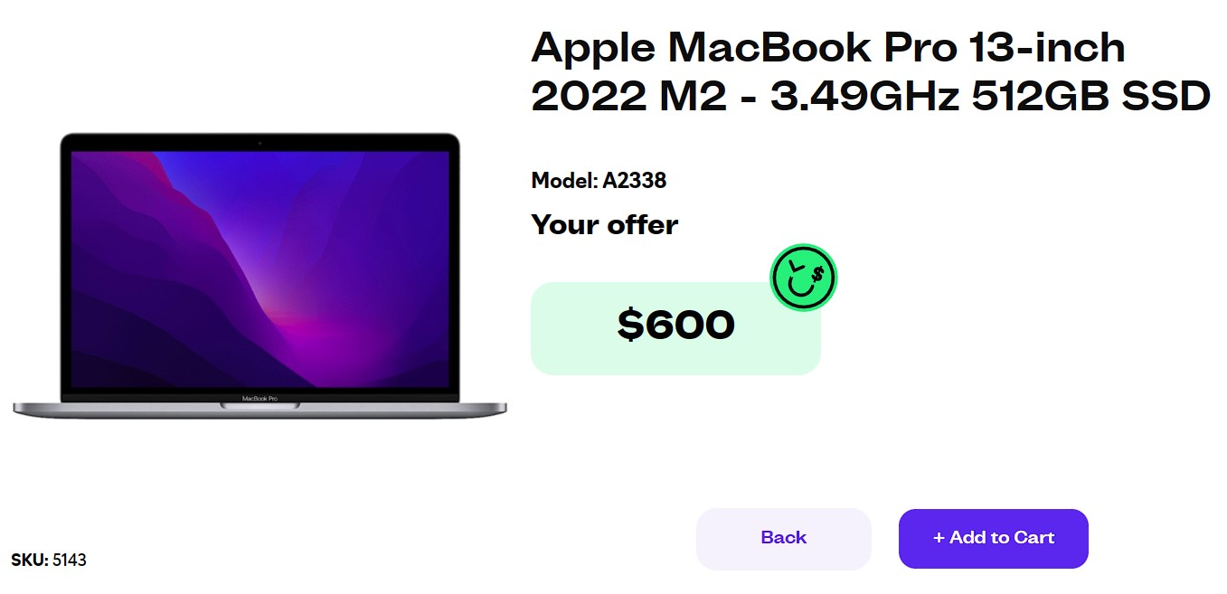 Apple MacBook Pro 13-inch 2022 M2: Trade-in Value - Gadget