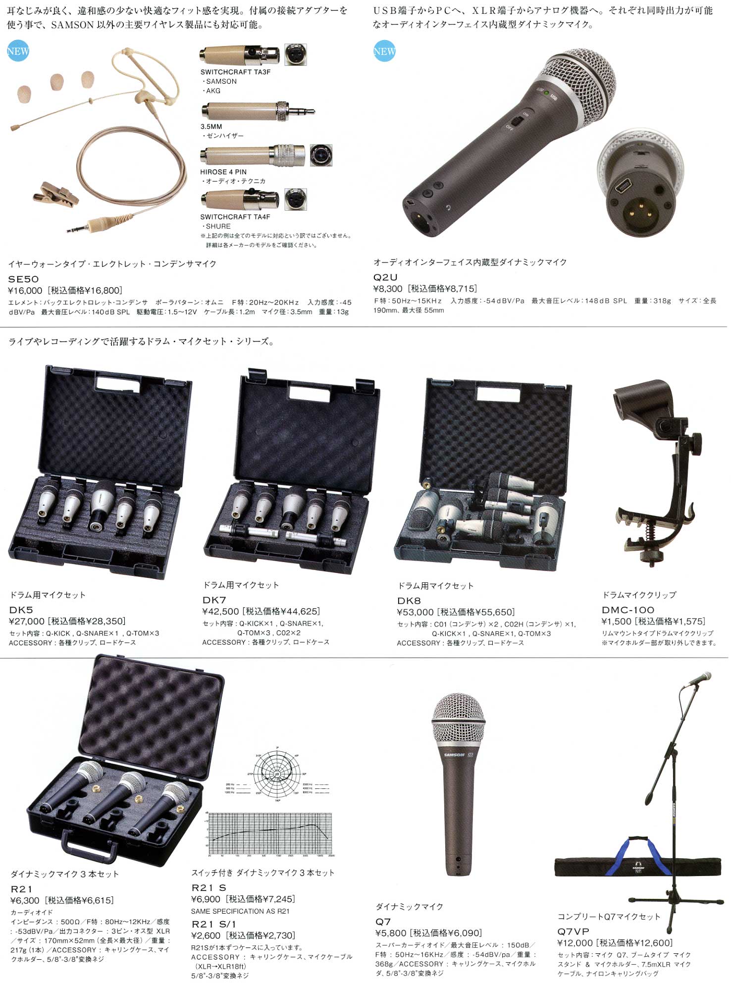 マイクロフォンの販売～SAMSON～【ガッキコム】