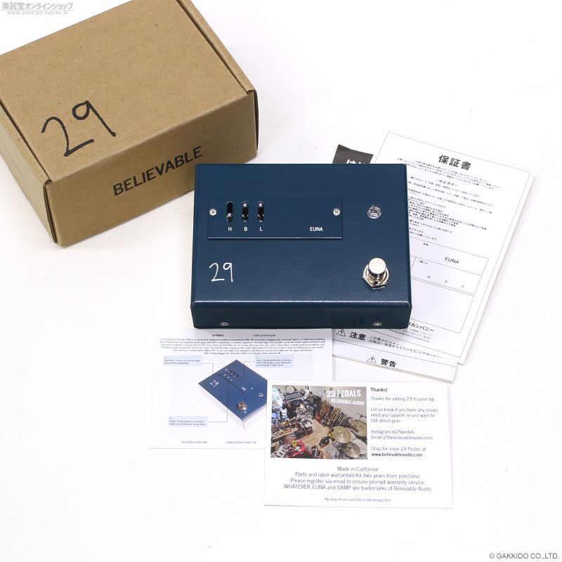 29 Pedals EUNA (Buffer/Input Driver) - 楽器堂オンラインショップ