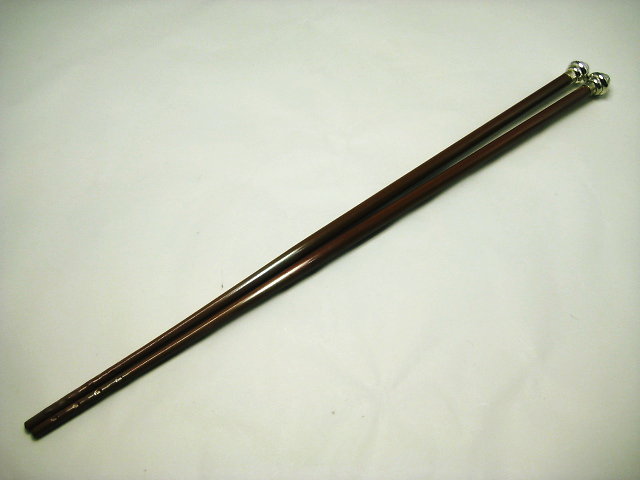 茶道具 台子点前 長板の総飾り 飾り火箸 渦頭火箸 茶道具・古道具・古