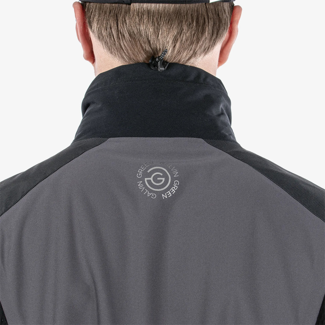 Alister Waterproof golf jacket Forged Iron/Black – Galvin Green