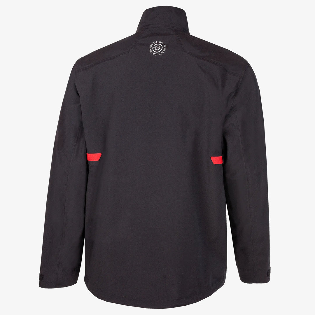 Ashford Waterproof golf jacket Black/Red – Galvin Green