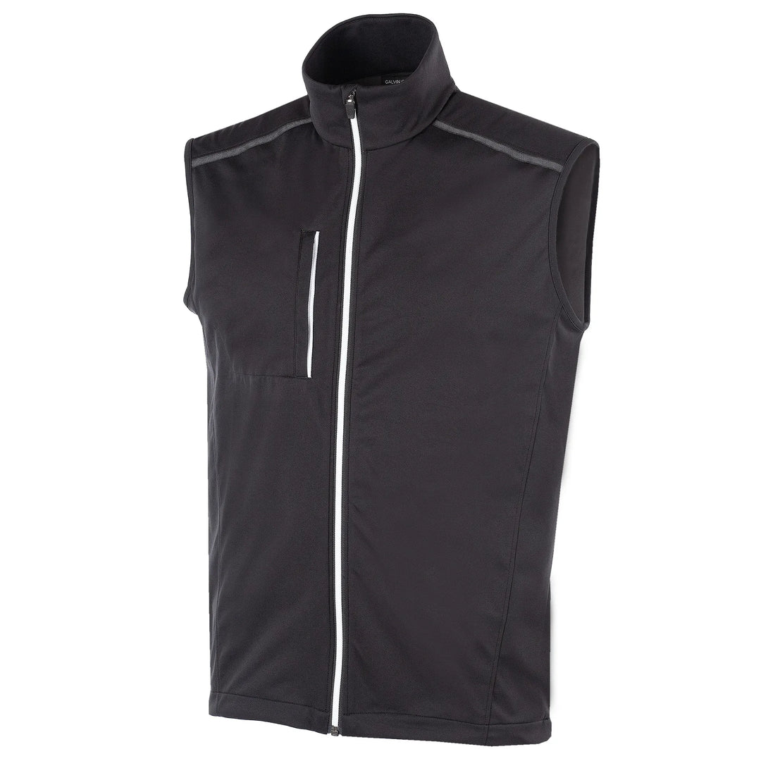Lion Windproof and water repellent golf vest Black – Galvin Green