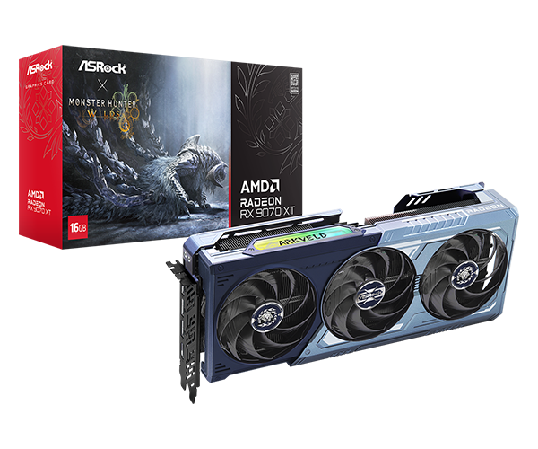 モンハンワイルズ』コラボASRock「Radeon RX 9070 XT」699ドルで11月21