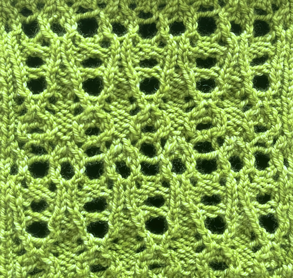 Gourd: a lace knitting stitch pattern – String Geekery