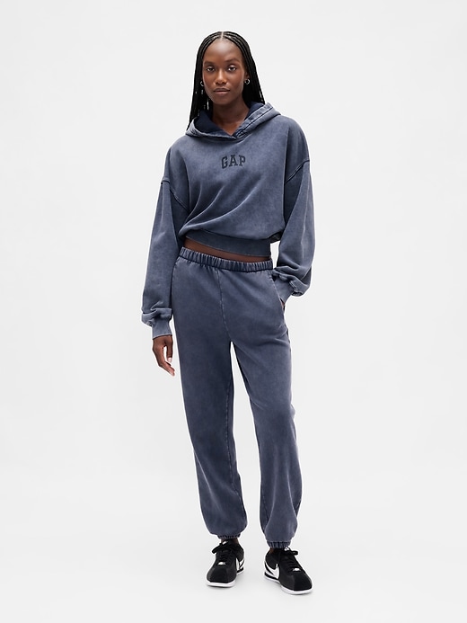 VintageSoft Crop Logo Hoodie | Gap