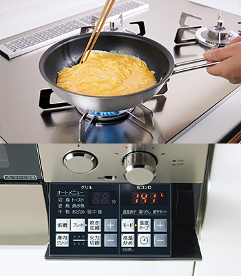 N3WU3PWASKSTESC｜ノーリツのビルトインガスコンロ オルシェ「Orche