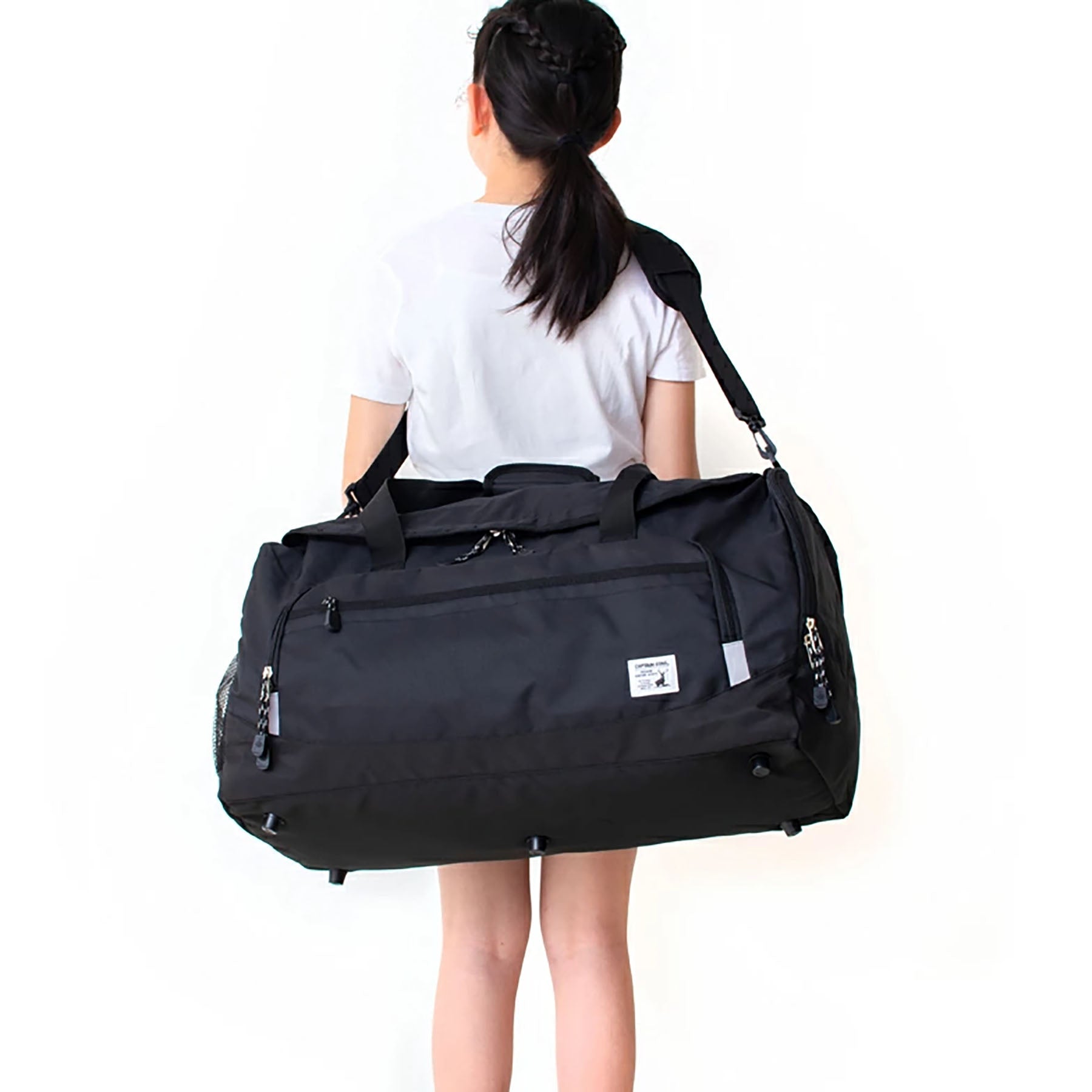 CAPTAIN STAG ボストンバッグ 1268 ブラック – GREEN