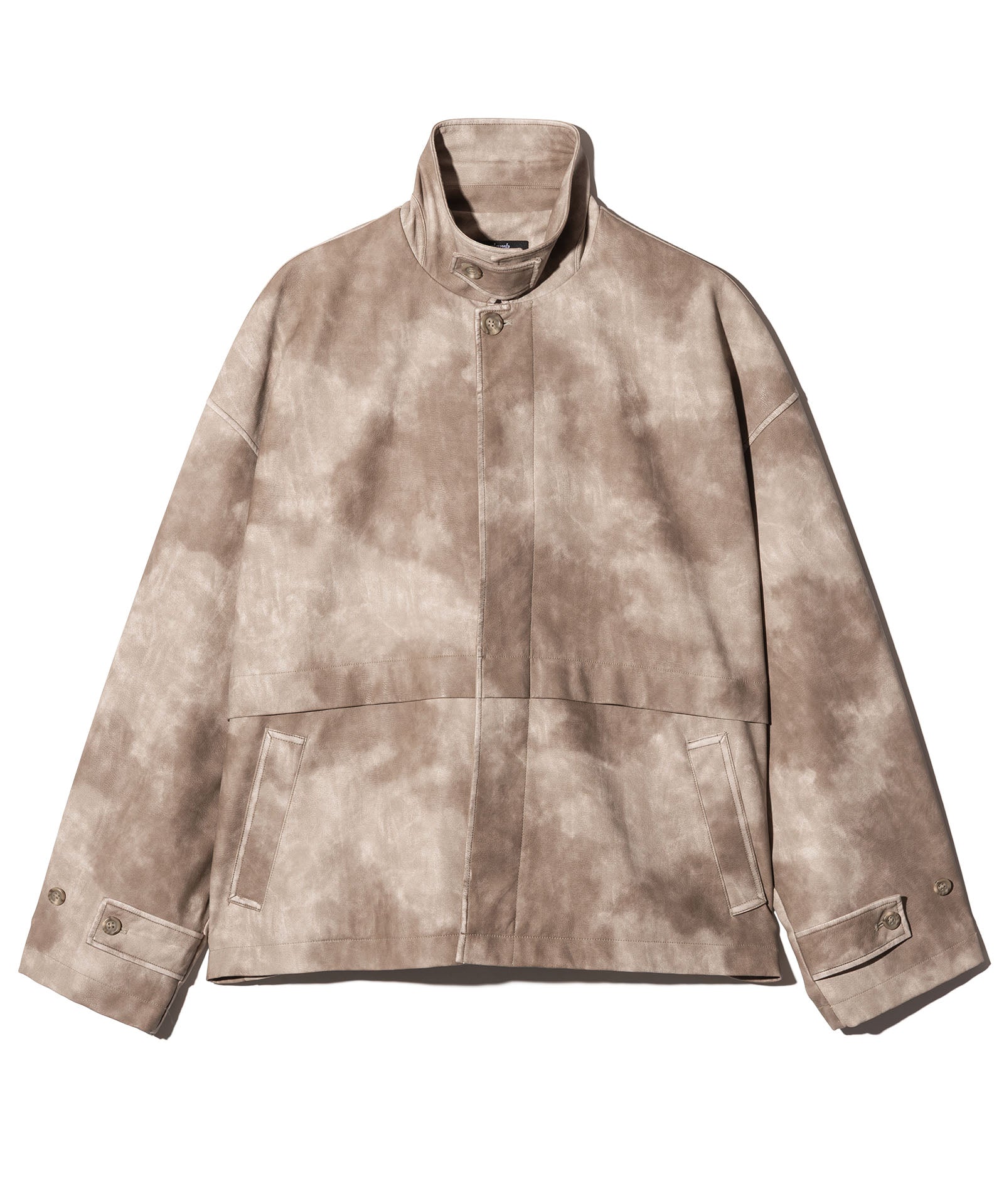 GB0126/JKT08 : Oversize Synth Leather Blouson / オーバーサイズ