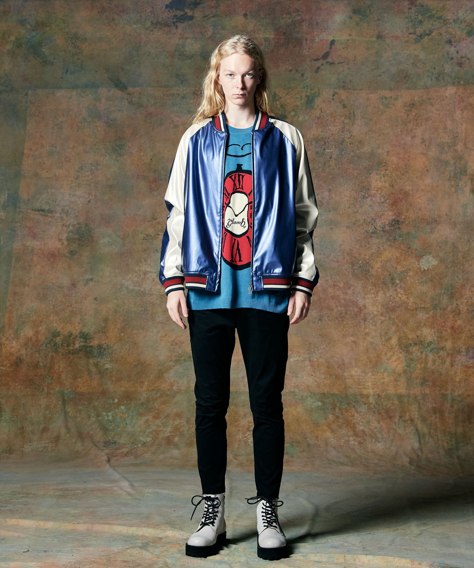 GB0424/JKT07 : Synth Leather Ska Jumper / シンセレザースカ