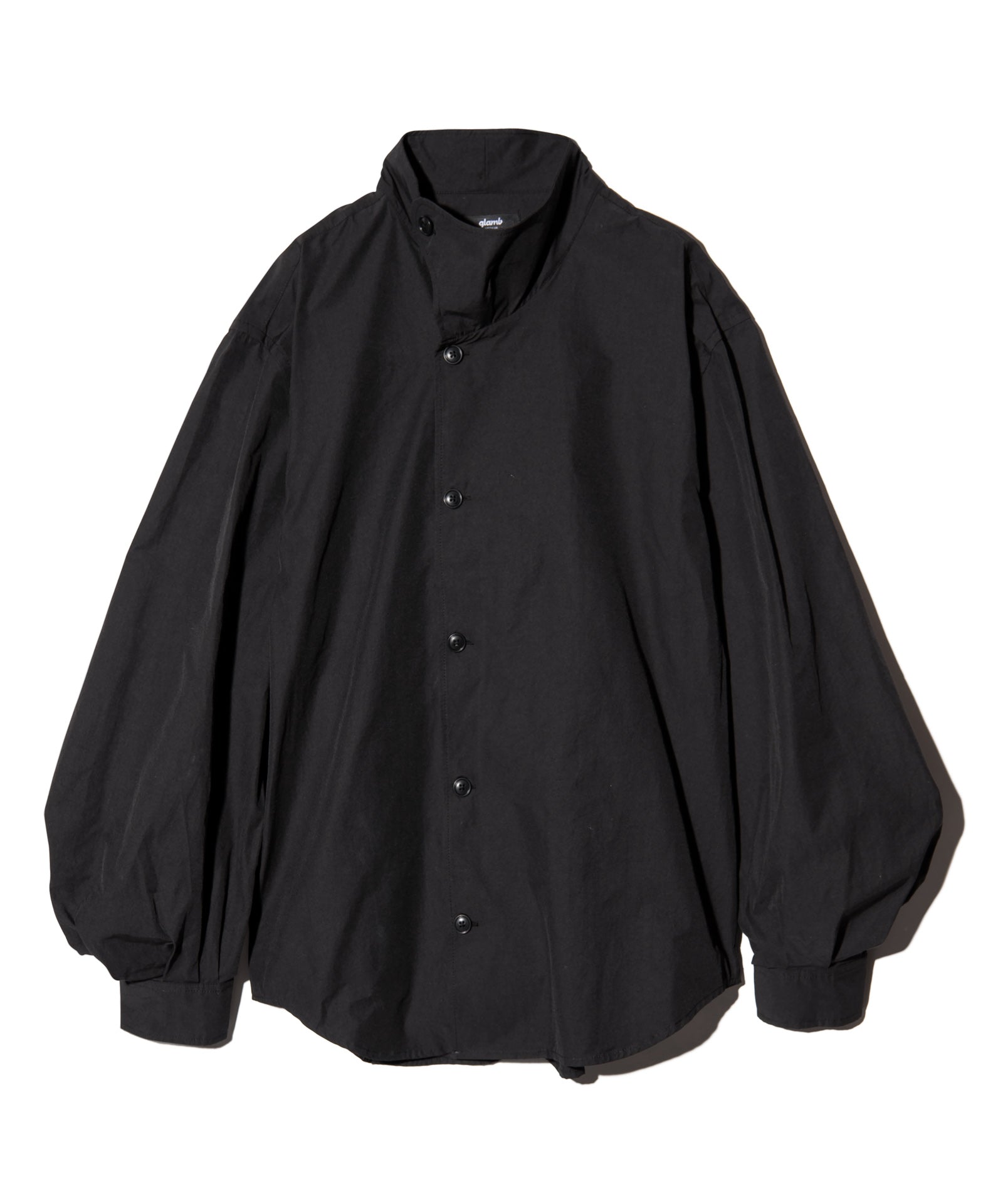GB0225/SH12: Deformed Stand Collar Shirt | glamb Online Store