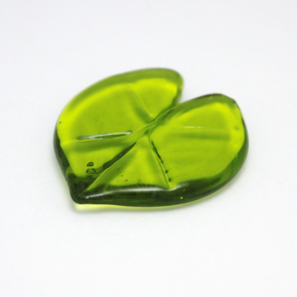 蓮の葉 ガラス細工 ミニチュア ガラス細工｜蓮の葉ステージ｜フォー