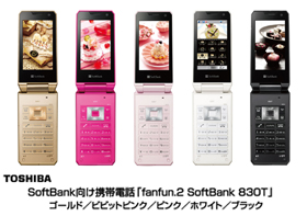 ニュースリリース (2008-10-30)：SoftBank向け携帯電話「fanfun.2