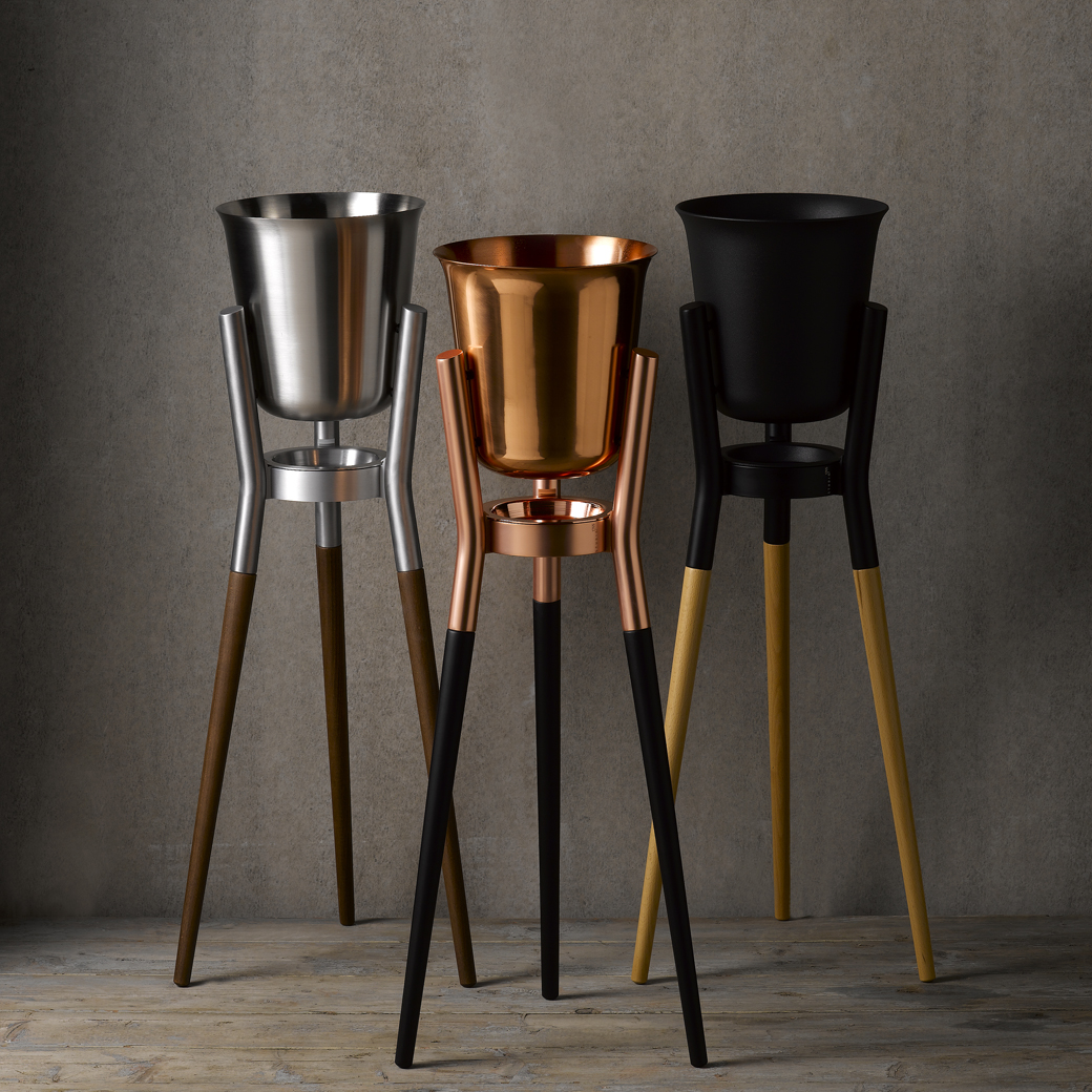 ROCKET ワイン シャンパンクーラー＆スタンド ステンレス/高級ワイン