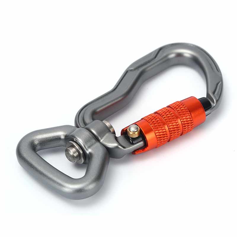 China Double Lock Carabineer with Swivel Captive Eye_ GR4306