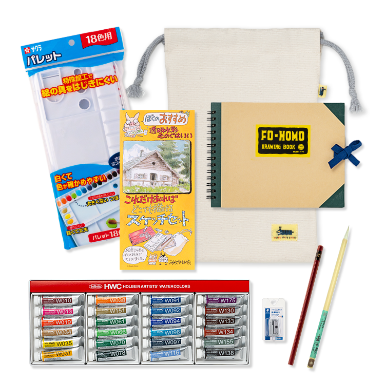 ジブリ美術館オリジナル 水彩画セット｜三鷹の森ジブリ美術館