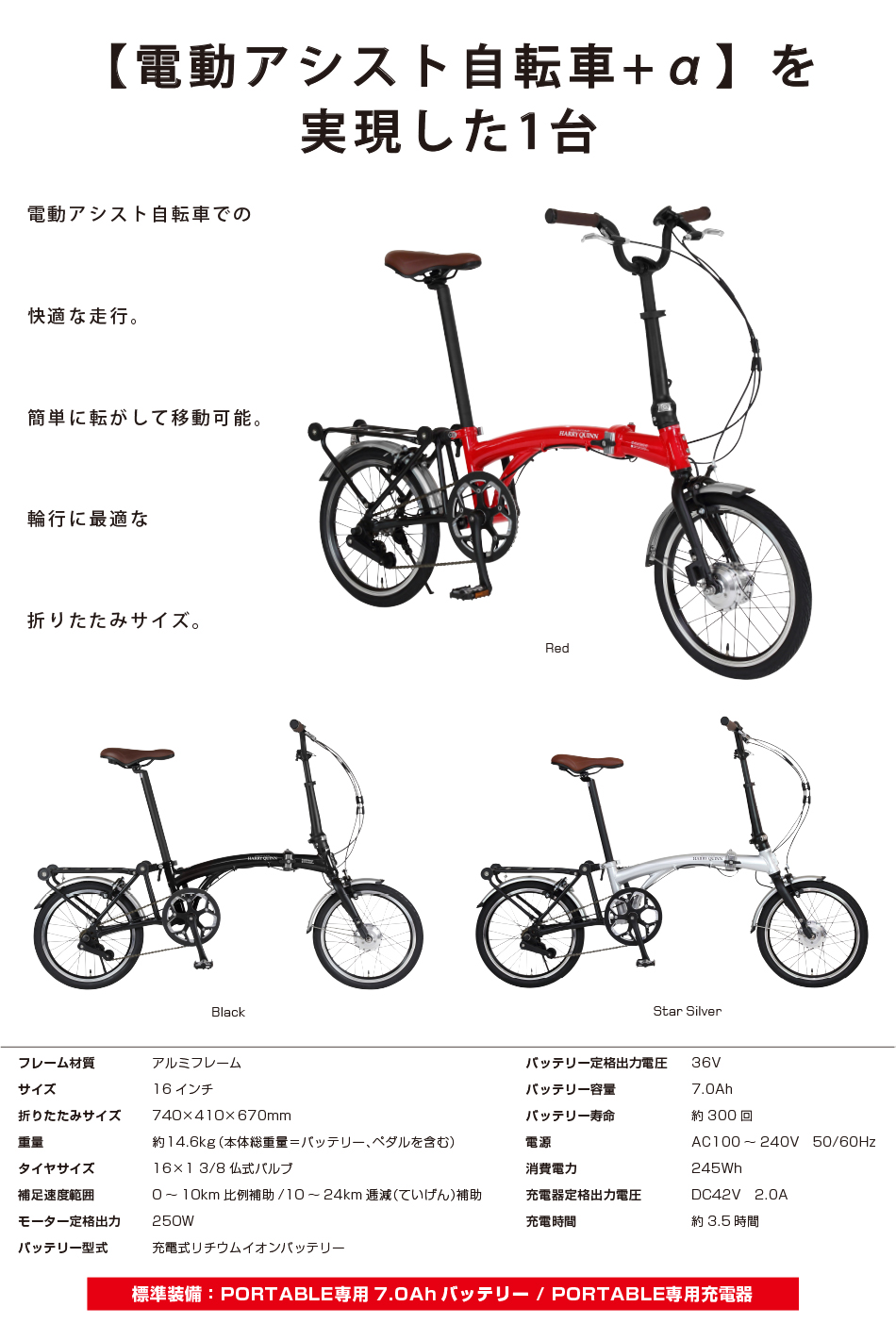 Harry Quinn PORTABLE E-BIKE | GIC BIKE COLLECTION / ジック株式会社