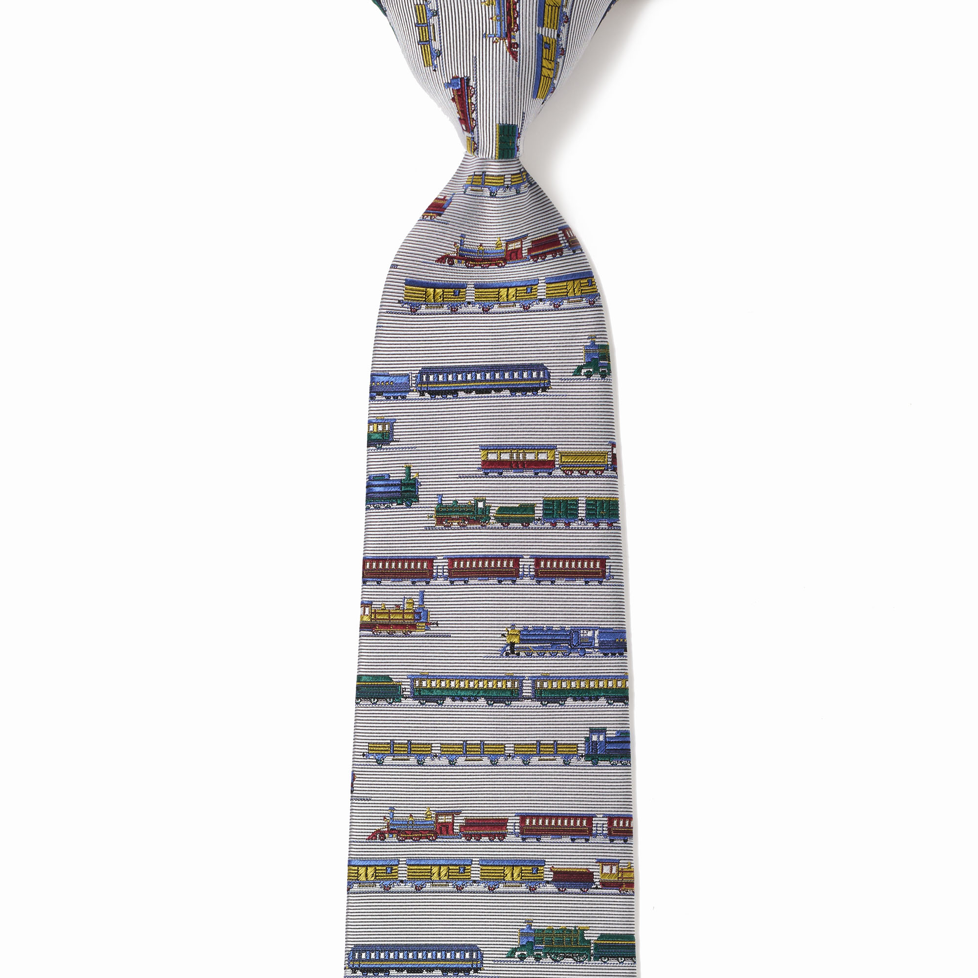 機関車レトロ(グレー): ネクタイ | 銀座田屋