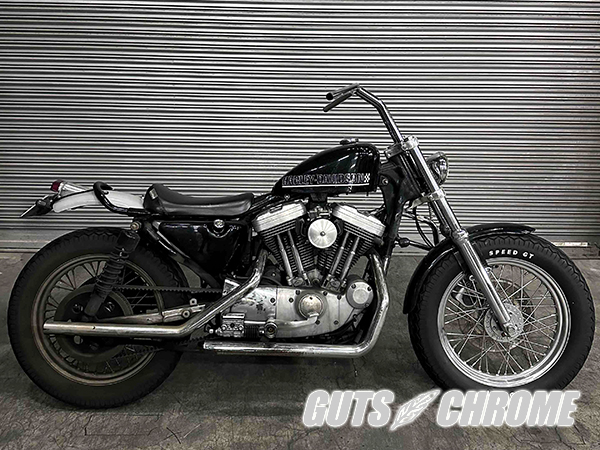 ○クローム 10インチTバープルバック ヘコミ有｜ハーレーパーツの通販