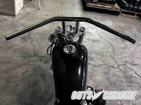 ○ブラック 10インチTバープルバック ヘコミ有｜ハーレーパーツの通販