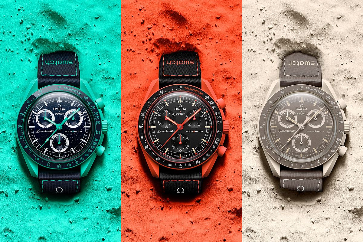 OMEGA x Swatch Launch New 'Mission On Earth' MoonSwatch Models