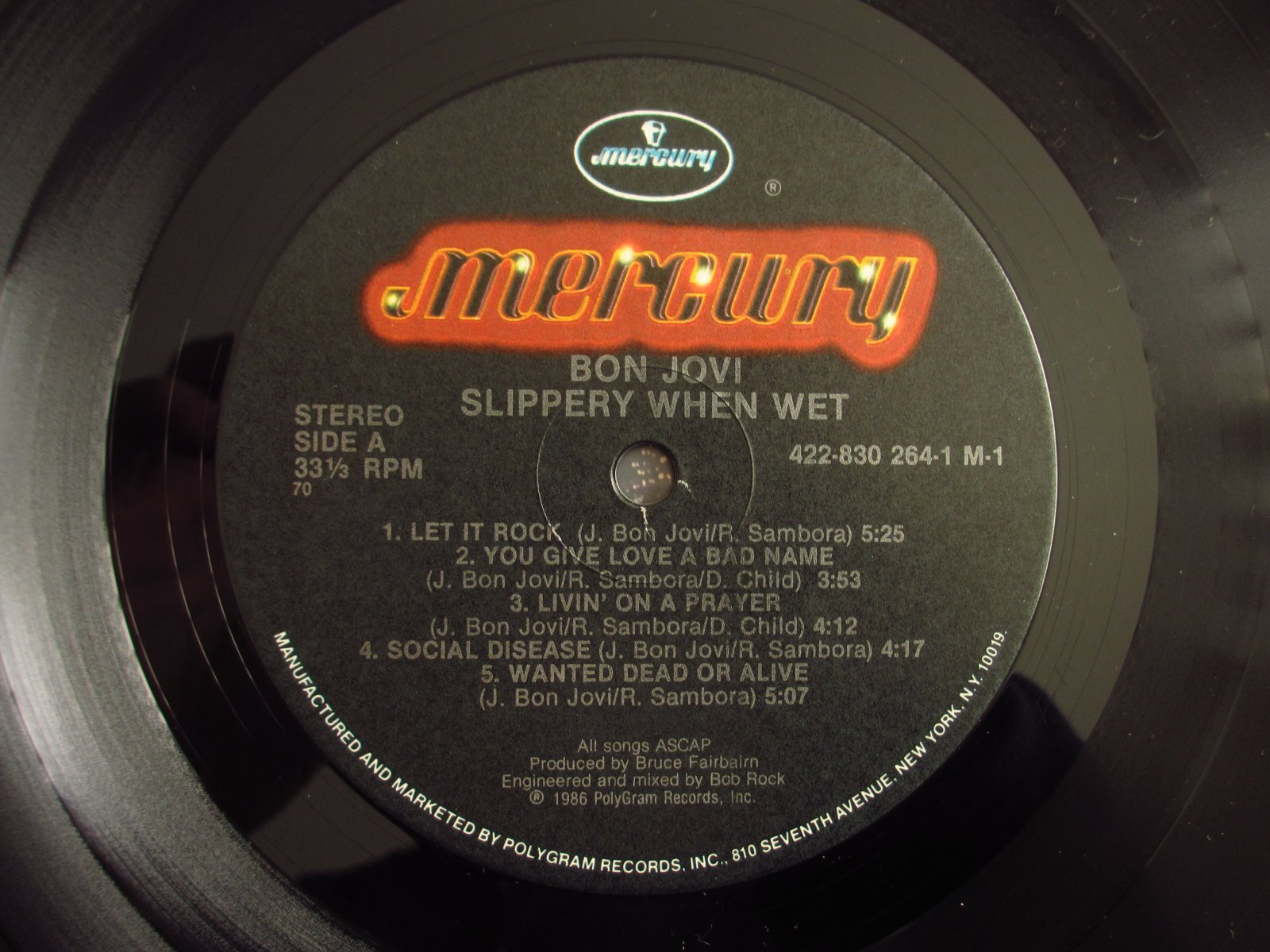 Bon Jovi / Slippery When Wet - Guitar Records