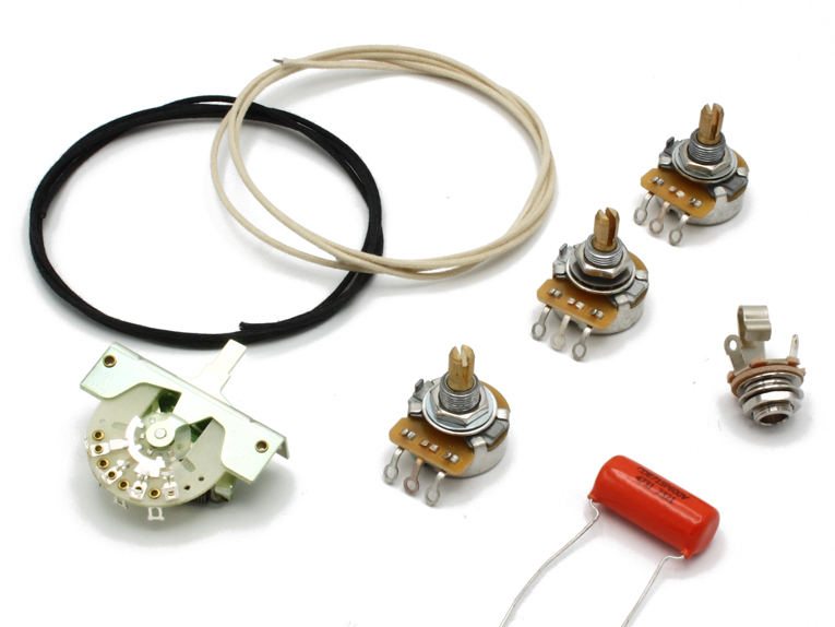 ストラト 配線済コントロールアッセンブリー インチ規格 通販｜ギター