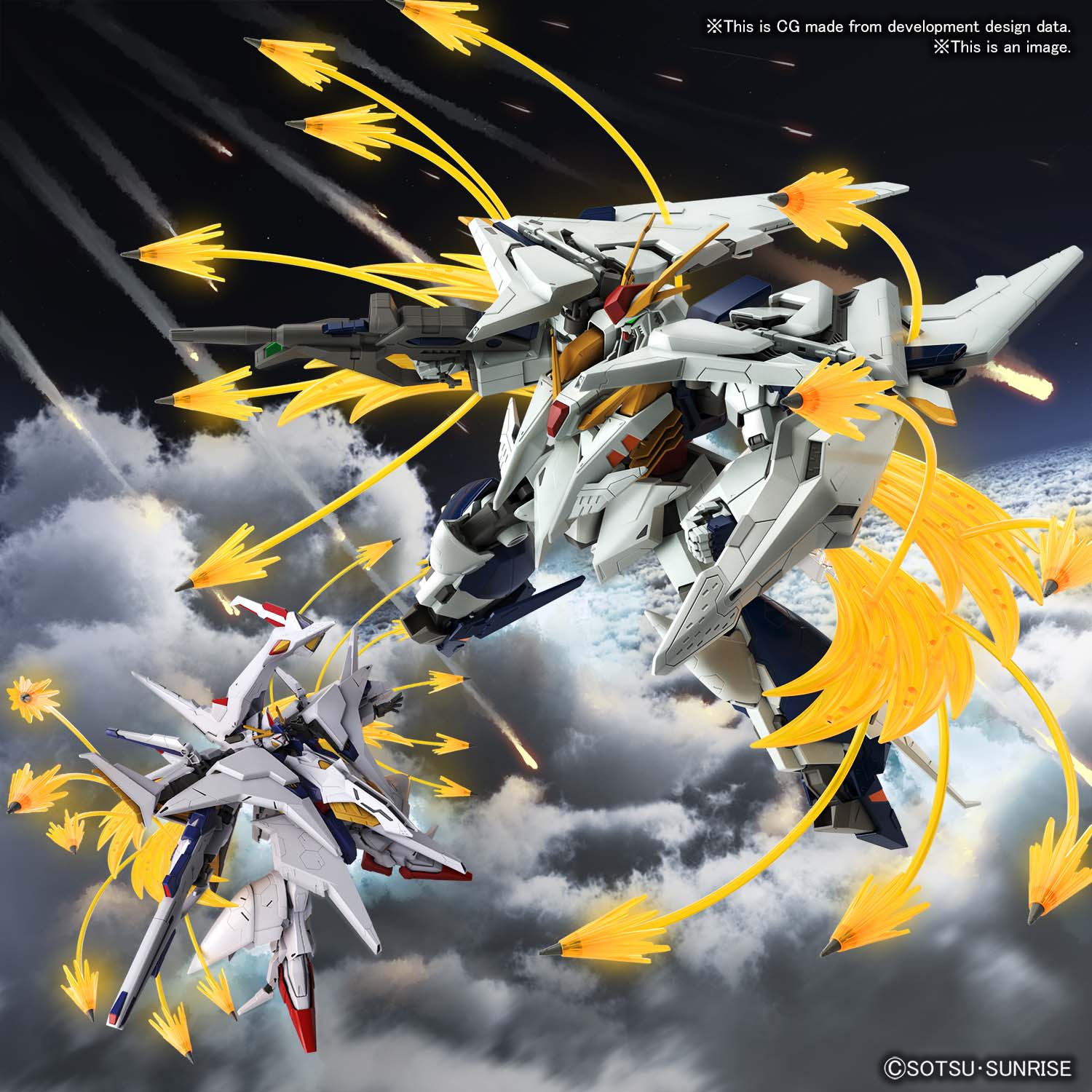 HGUC RX-105 Xi Gundam vs RX-104FF Penelope Funnel Missile Effect