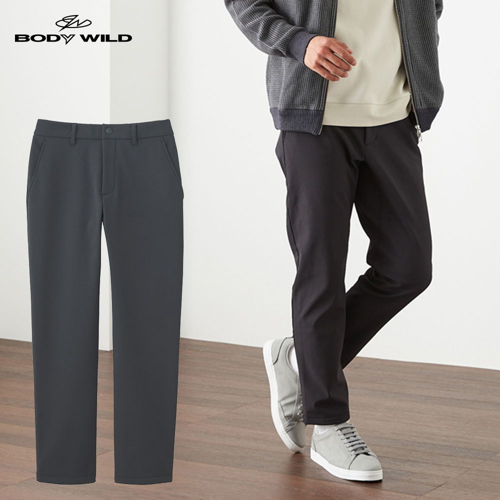 BODY WILD GOLF】裏フリースハイストレッチパンツ テーパード【送料