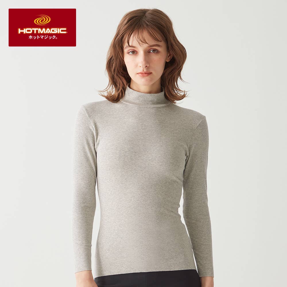 綿のチカラ】ハイネック8分袖【SALE】 MH7845P :レディース トップス