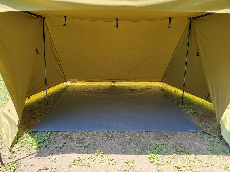 簡単固定】炎幕TC DXにぴったり！CAPTAINSTAGテントグランドシート200